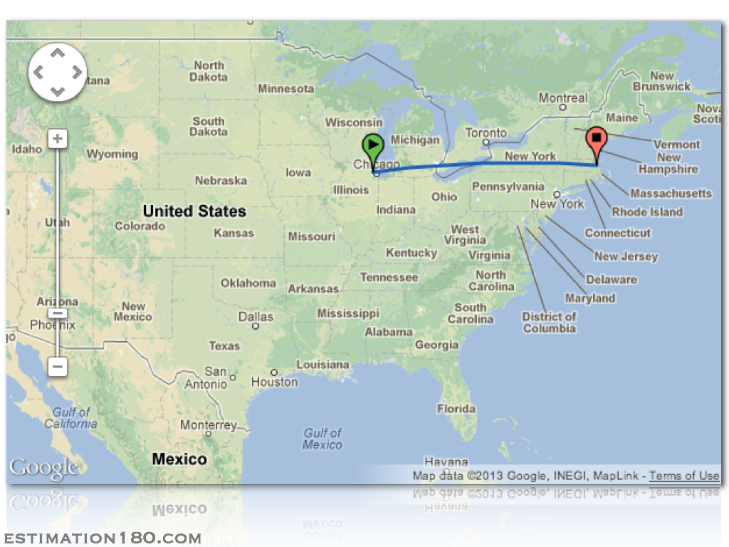 distance from new jersey to arizona