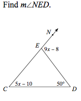 Triangle Exterior Angle Theorem Activity Builder By Desmos