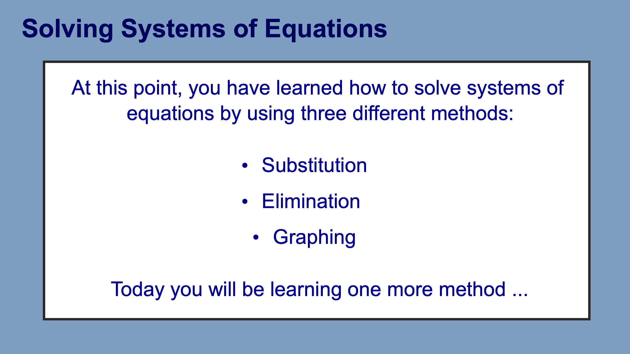 Solving Systems with Matrices • Activity Builder by Desmos Classroom