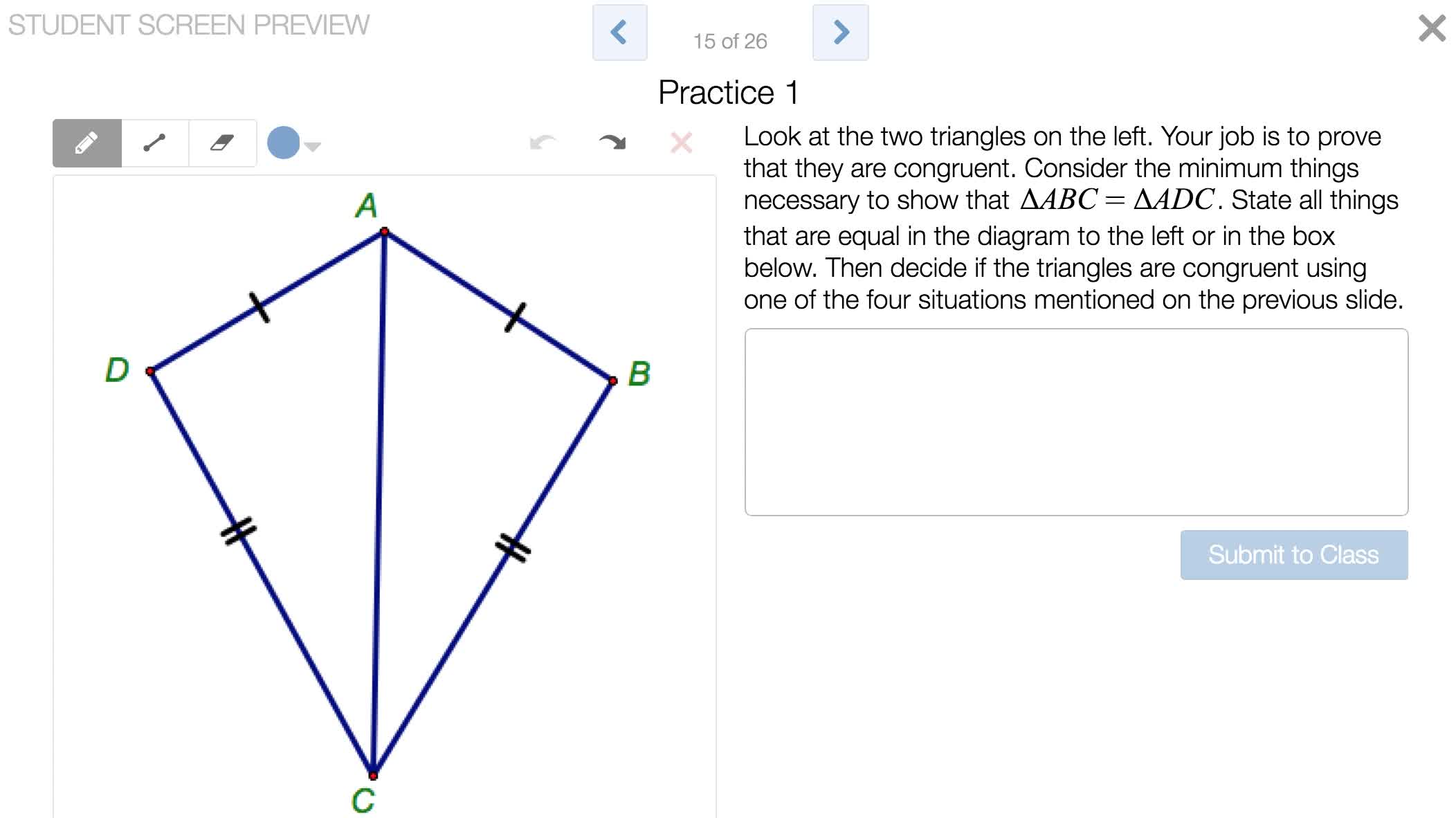 Investigating Congruent Triangles Original Activity Builder By Desmos